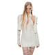 1JINNSTUDIO high collar knitted vest dress
