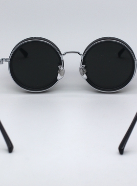 复古圆形偏光太阳镜9档旋转可调减光墨镜手工小众ND眼镜防紫外线
