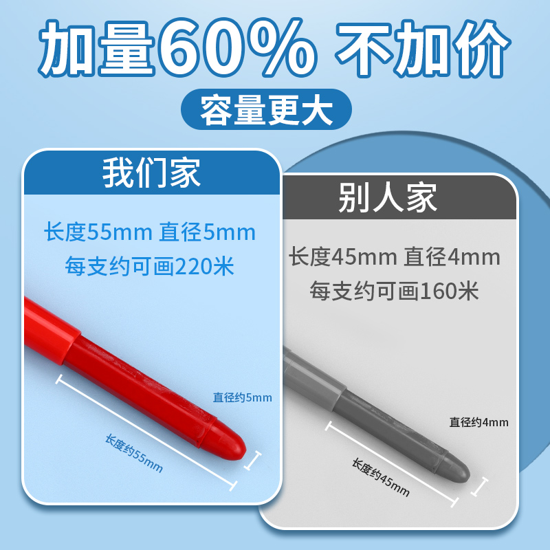 晨光油画棒儿童蜡笔安全不脏手幼儿园水溶性炫彩24色48色可水洗宝宝画画笔幼儿彩笔旋转腊笔彩色美术专用 - 图2