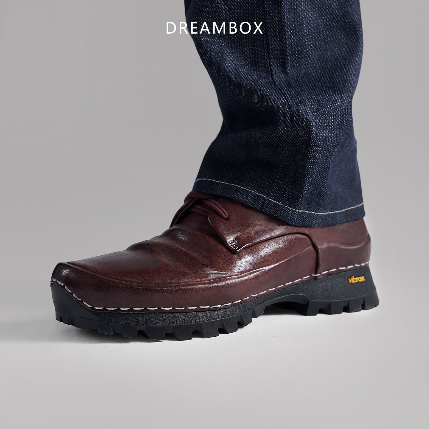 DREAMBOX钧博vibram防滑户外登山休闲鞋重水洗马皮徒步运动高帮鞋,淘宝优惠券,粉丝福利购,淘宝优惠卷