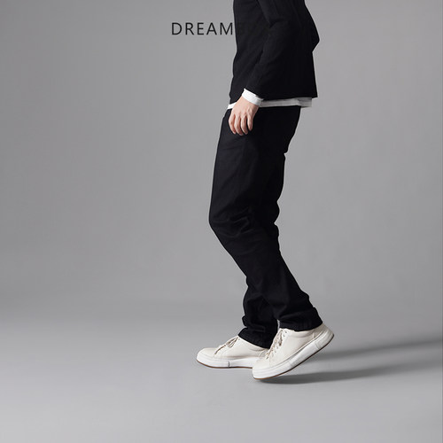 DREAMBOX钧博vibram男士马皮小黑鞋轻便透气休闲板鞋2025新款男鞋 - 图1