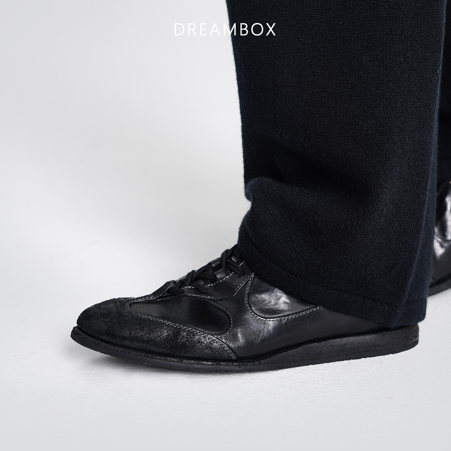 dreambox钧博水洗马皮平底休闲板鞋2025新款软底软面男士德训鞋,淘宝优惠券,粉丝福利购,淘宝优惠卷