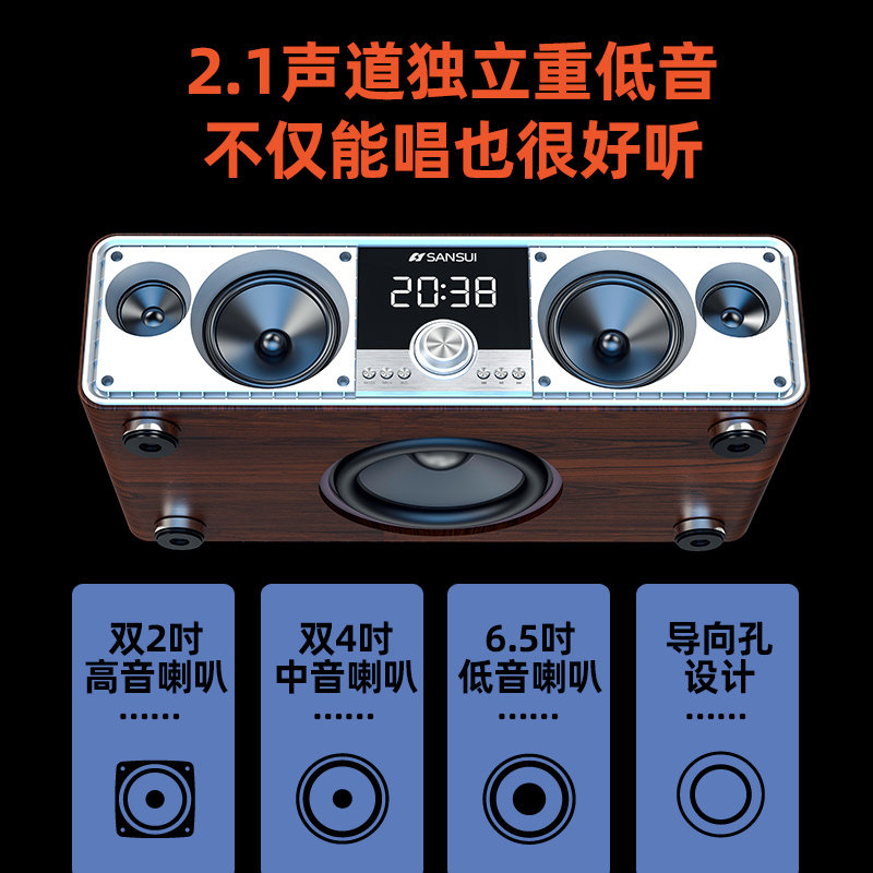 山水t73家庭ktv套装高端麦克风 山水远航KTV/卡拉OK音箱