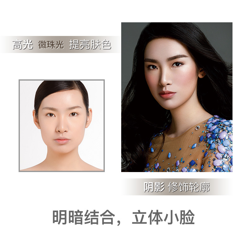 玛丽黛佳光影戏法立体阴影粉两用高光粉修容盘鼻影侧影粉提亮定妆 - 图1