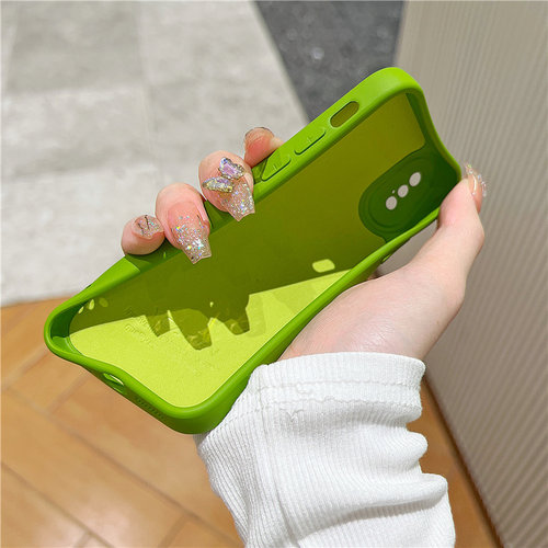 芥末绿16适用iphone13pro max苹果17nike手机壳11液态硅胶加绒软12潮牌男女15小清新xsmax软壳14plus防摔抗摔 - 图2