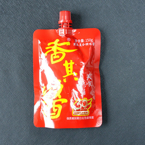 东北特产黄豆大酱香其酱黄豆瓣酱大豆酱拌饭辣熟酱炸酱面150克装 - 图0