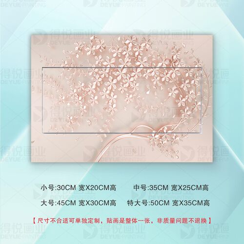 北欧风小清新花卉电表箱多媒体箱翻新贴画防水自粘配电箱装饰贴纸-图0