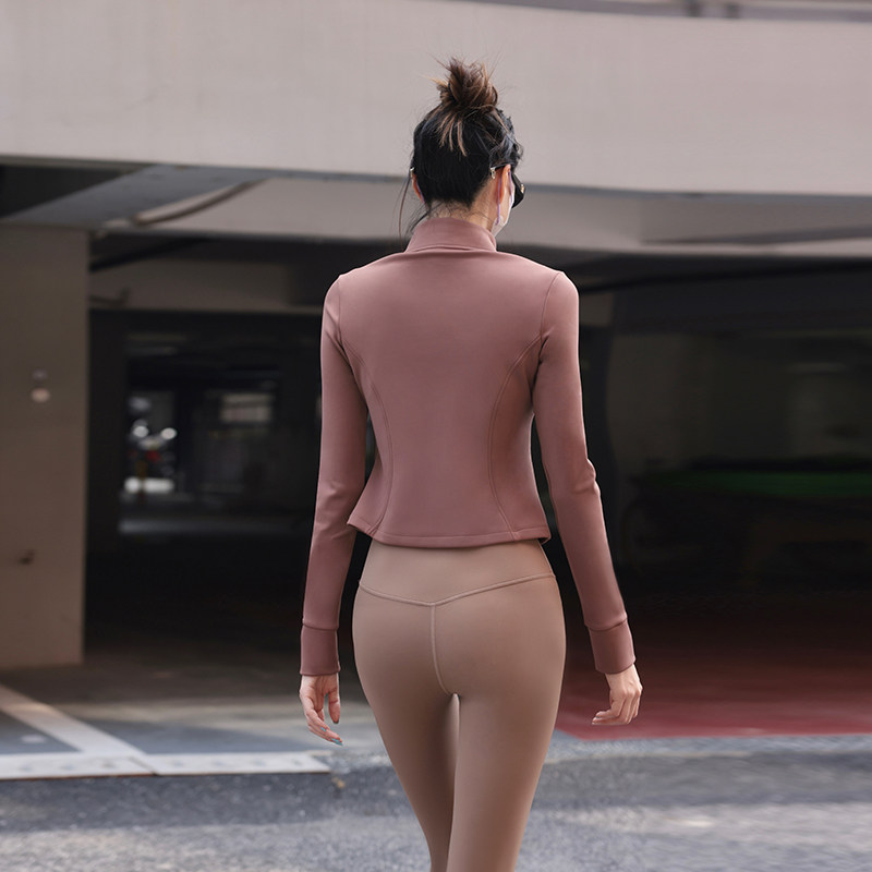 Beemen瑜伽服上衣女外穿健身加绒加厚秋冬季户外立领长袖运动外套,淘宝优惠券,粉丝福利购,淘宝优惠卷