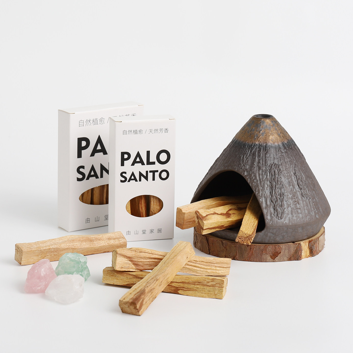 由山堂进口秘鲁圣木高油木料白鼠尾草雪松植物香薰香料托盘燃烧盘,淘宝优惠券,粉丝福利购,淘宝优惠卷