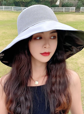 遮阳帽女防晒紫外线夏季镂空透气