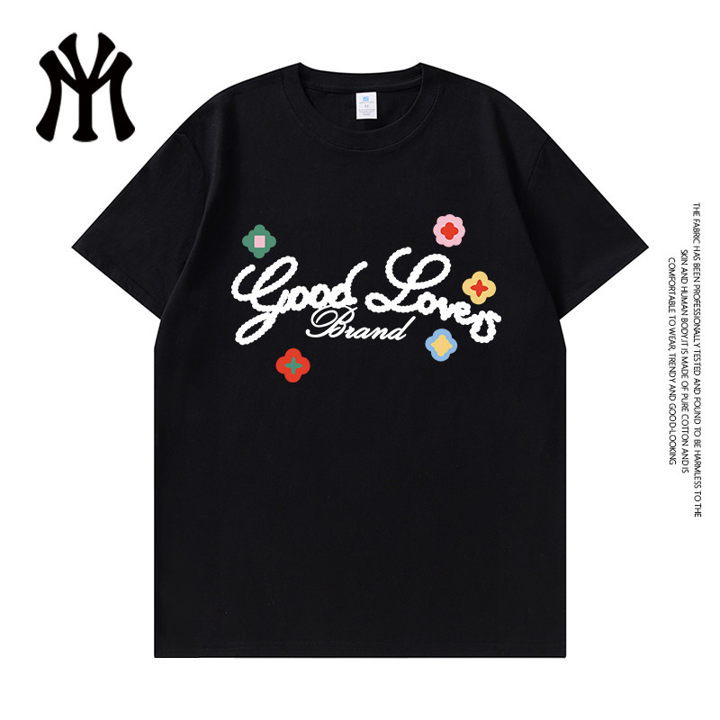 官方正品夏季情侣纯棉短袖潮流短袖男款爆款26新款T恤男女款10