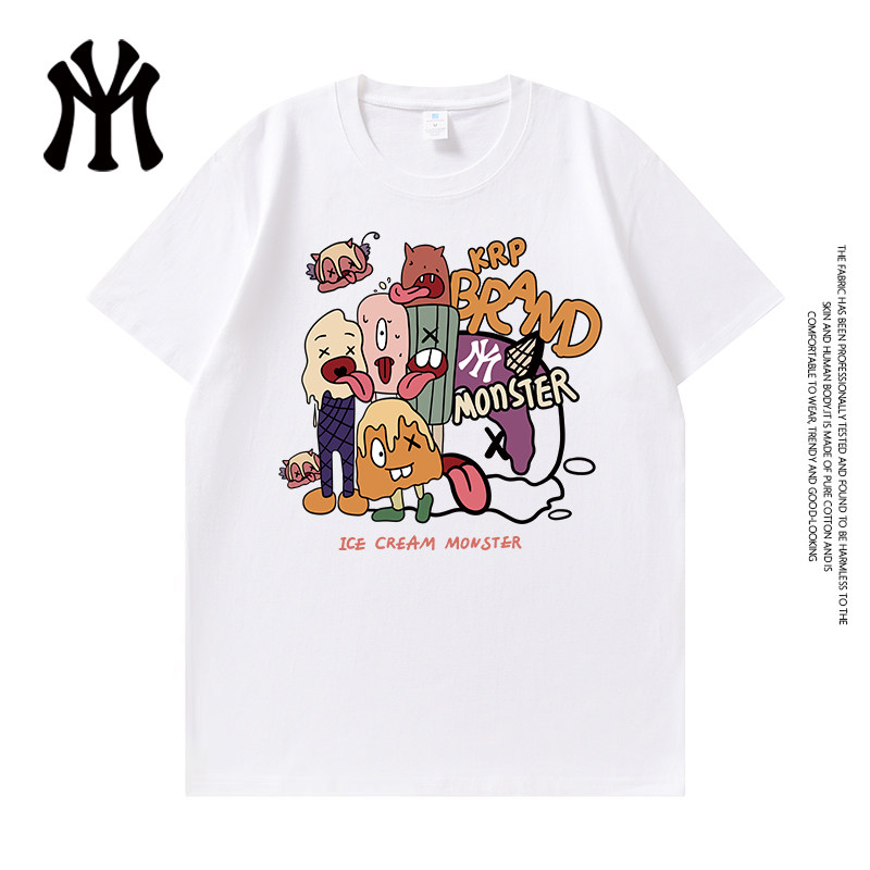 官方正品夏季情侣纯棉短袖潮流短袖男款爆款26新款T恤男女款7