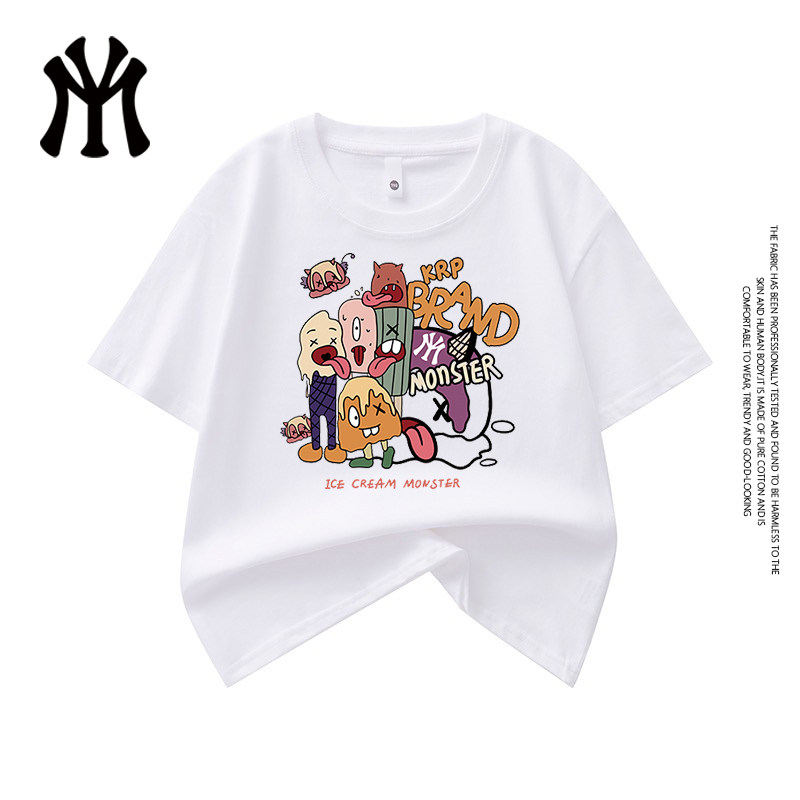 官方正品夏季情侣纯棉短袖潮流短袖儿童爆款26新款T恤男女款11