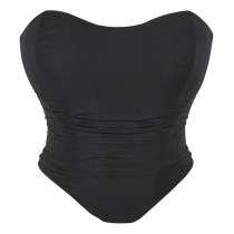 Famous Yuan New Breathable Mesh Yarn Elastic Rag Chest of Chest Sexy Blouses Palace Bunches Corset Without Shoulder Strap Poly and Chest Clothes