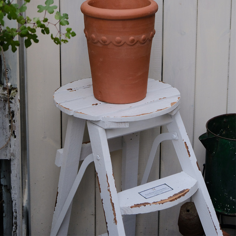 户外花园花凳梯子装饰实木杂货复古做旧白色放花盆,淘宝优惠券,粉丝福利购,淘宝优惠卷