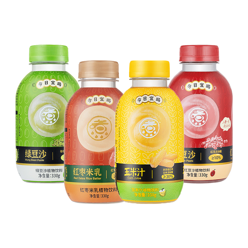 冲击波煮今日宜喝配料简单红豆玉米尝鲜饮料330g*2瓶