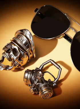 奢侈品黄铜复古摆件打火机