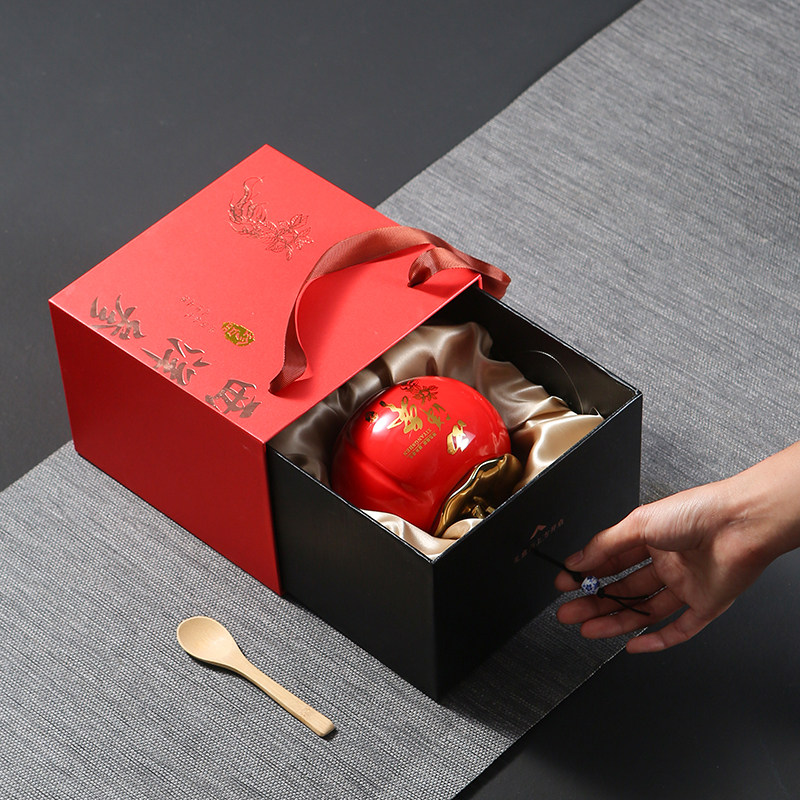 高档西洋参片包装盒空西洋参礼品盒150g单罐陶瓷密封罐可印字定制,淘宝优惠券,粉丝福利购,淘宝优惠卷