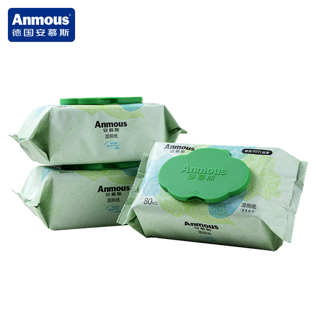 安慕斯清氧森林湿厕纸家庭实惠装3包