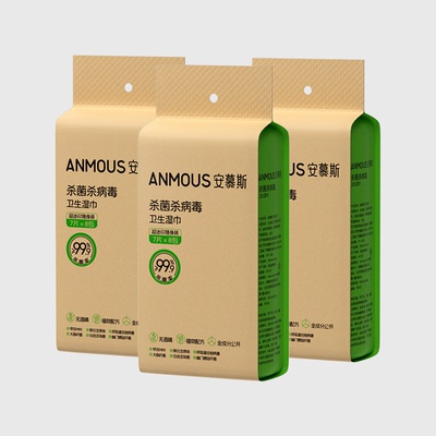 安慕斯除病毒手口湿巾7抽*8包