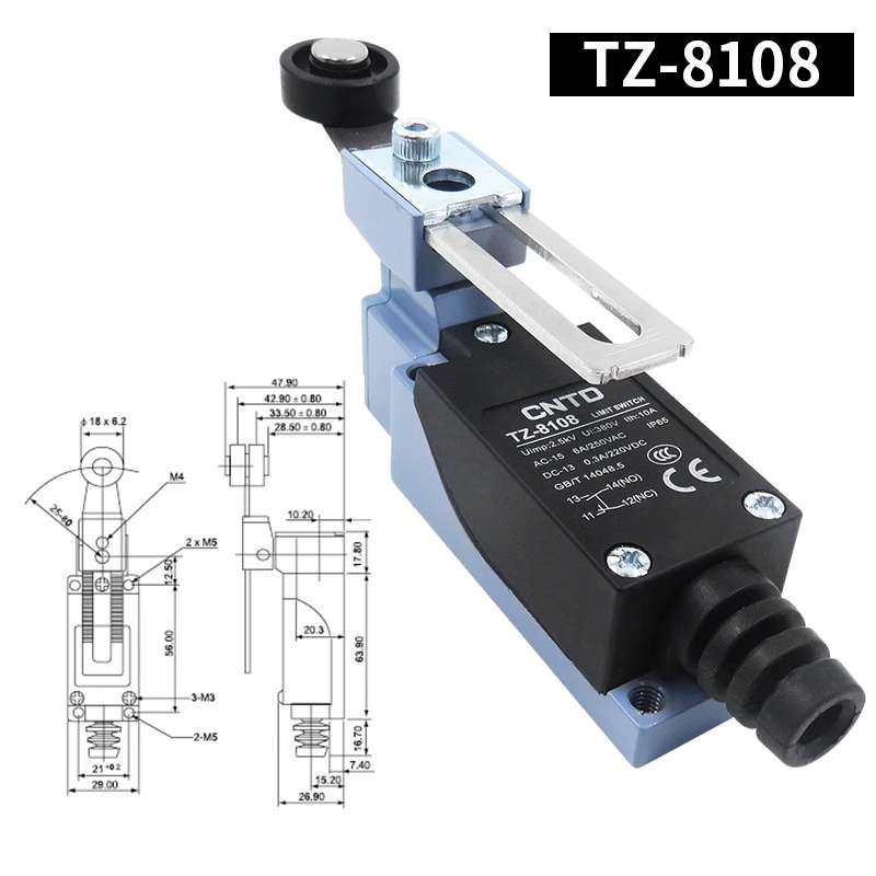 CNTD昌得限位行程开关TZ-8108塑料轮防水ME/8108 AZ-8108 CZ-8108