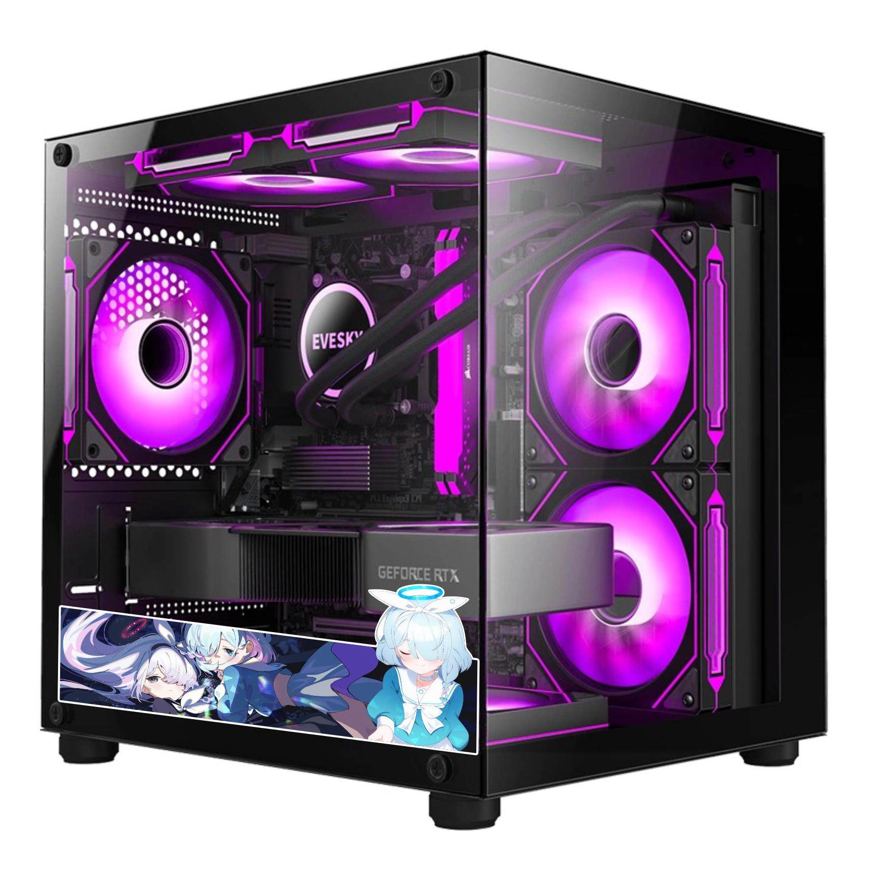 DIY cute computer animation two-dimensional chassis stickers