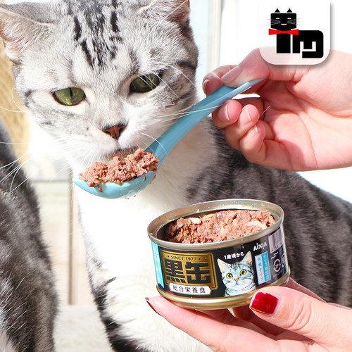 土猫宠物 泰产AIXIA爱喜雅黑罐迷你猫罐头湿粮主食级80g*24罐组合 - 图2