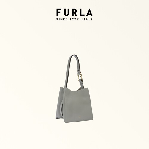 【同价618】FURLA芙拉NUVOLA牛皮迷你女士时尚单肩水桶包百搭 - 图0