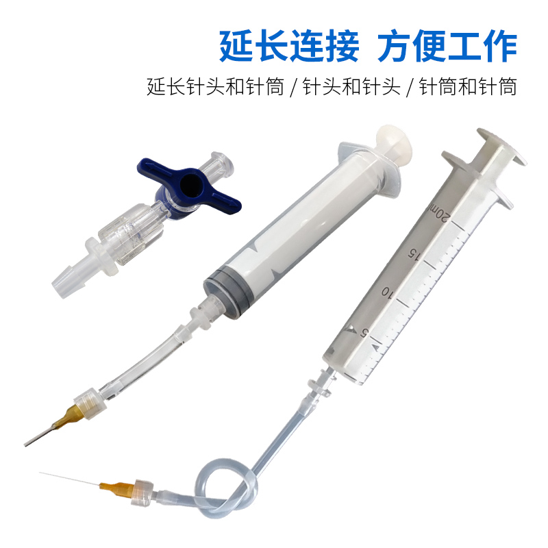 塑料鲁尔公母接头针筒延长转接头点胶针筒针头延长转接头实验接头-图2