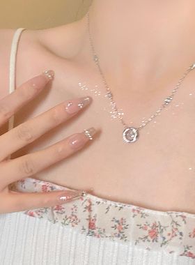 然后我们跳舞了简约精致韩版项链