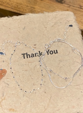 纯银简约精致气质百搭手链