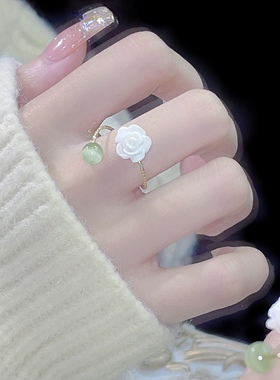 然后我们跳舞了气质山茶花戒指