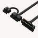 Side exit motherboard 24PIN 90 degree elbow module cable ARGB Shenguang synchronization aijs one-line power supply cable