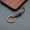 Original brass mobile phone lanyard ring buckle headphone cord