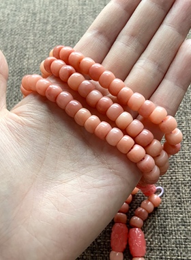 天然骆驼骨多圈手串骨瓷级包浆玉化文玩渐变项链珠串民族风手链