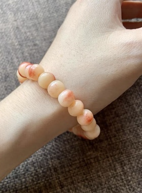 天然骆驼骨手串包浆玉化骨瓷级手链保平安渐变琉璃光安神念珠