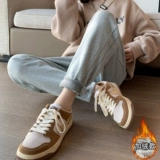 Спортивные демисезонные штаны, флисовые леггинсы для отдыха, оверсайз, свободный крой