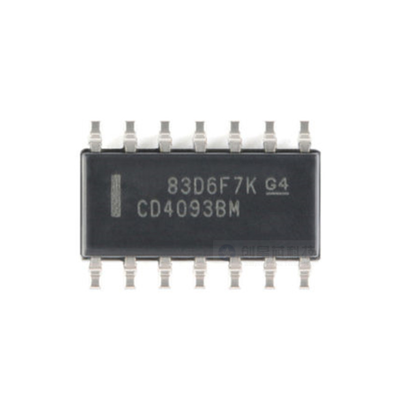 CD4093BM96 SOIC-14 CMOS四路2输入与非施密特触发器原装正品现货 - 图0