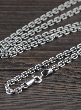 复古民族风做旧韩版男士格子项链