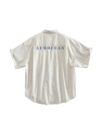 полосатая рубашка Aurocean с короткими рукавами