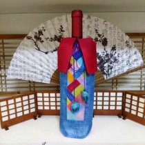 Korean Korean suit Wine Bottle Suite Cute Princess Dress Korean Style Adornment Home Wine Cabinet Swing Piece Korean Gift Red Wine