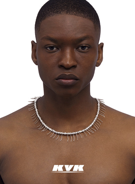 蛛液筒珠项链高级感气质锁骨链