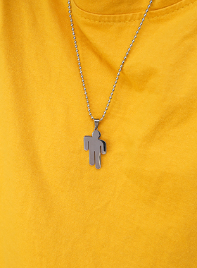 billie网红同款小人潮土酷吊坠