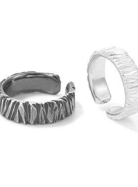 kanzao山无棱素圈情侣手工刻字