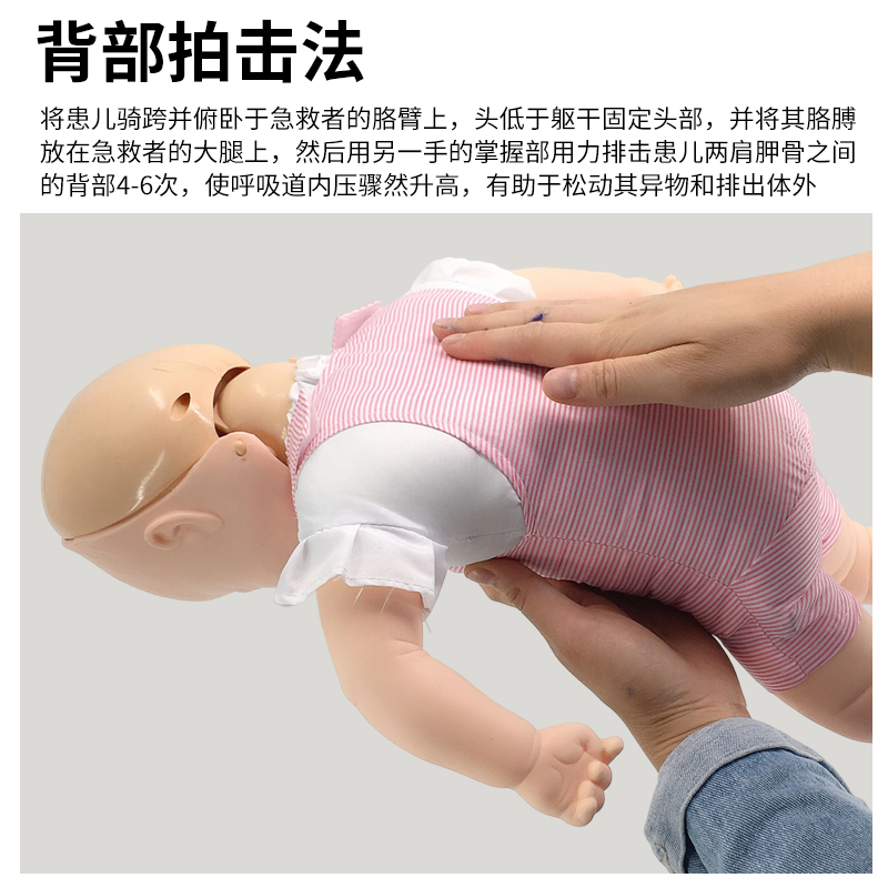 高级婴儿阻塞气道及CPR模型/婴儿梗塞模拟人/心肺复苏模型CPR150-图1