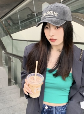 水洗灰做旧鸭舌帽男女同款