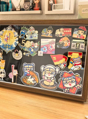 金属奖章徽章收纳盒吧唧展示架