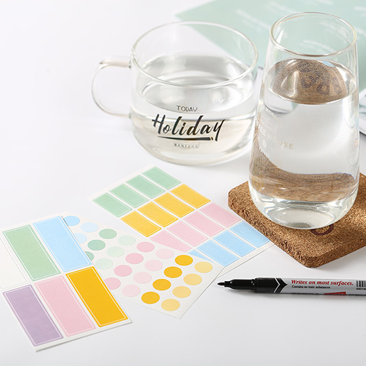 便签彩色索引贴纸美妆贴网红风收纳可手写无痕标记贴防水自粘书贴 - 图2