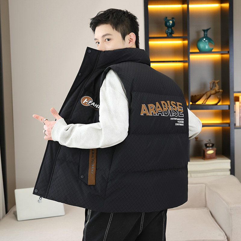 2025新款冬季马甲男青少年加厚棉服背心初中高中学生大童坎肩外套,淘宝优惠券,粉丝福利购,淘宝优惠卷