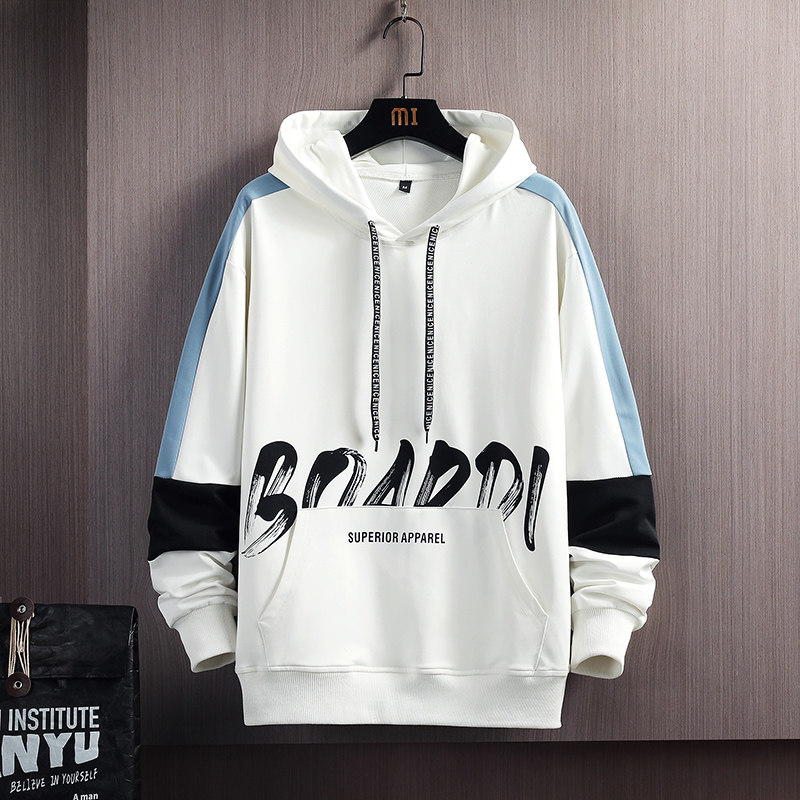 青少年春秋季男孩连帽初中学生卫衣 外叁卫衣